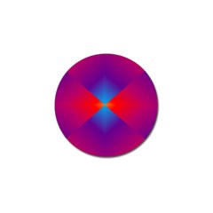 Geometric Blue Violet Red Gradient Golf Ball Marker (4 Pack) by BangZart