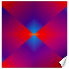 Geometric Blue Violet Red Gradient Canvas 16  X 16   by BangZart