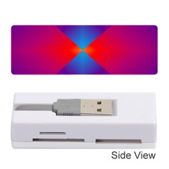 Geometric Blue Violet Red Gradient Memory Card Reader (stick)  by BangZart