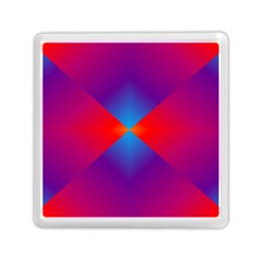 Geometric Blue Violet Red Gradient Memory Card Reader (square)  by BangZart