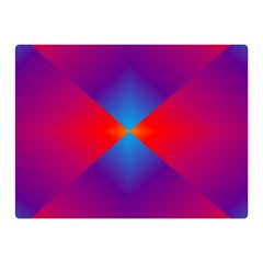 Geometric Blue Violet Red Gradient Double Sided Flano Blanket (mini)  by BangZart