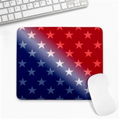 America Patriotic Red White Blue Large Mousepads by BangZart