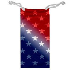 America Patriotic Red White Blue Jewelry Bag by BangZart