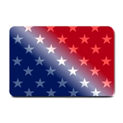 America Patriotic Red White Blue Small Doormat  by BangZart