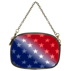 America Patriotic Red White Blue Chain Purses (two Sides)  by BangZart