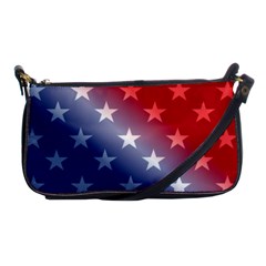 America Patriotic Red White Blue Shoulder Clutch Bags by BangZart