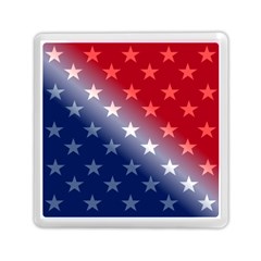 America Patriotic Red White Blue Memory Card Reader (square)  by BangZart