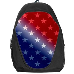 America Patriotic Red White Blue Backpack Bag by BangZart