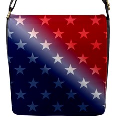 America Patriotic Red White Blue Flap Messenger Bag (s) by BangZart