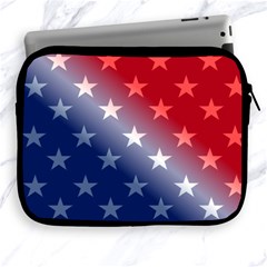 America Patriotic Red White Blue Apple Ipad 2/3/4 Zipper Cases by BangZart