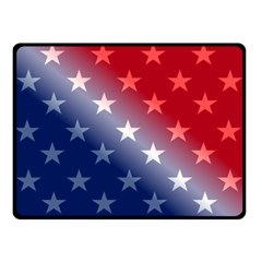 America Patriotic Red White Blue Double Sided Fleece Blanket (small)  by BangZart