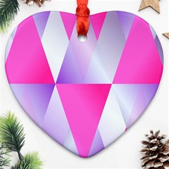 Gradient Geometric Shiny Light Ornament (heart) by BangZart