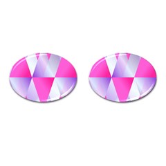 Gradient Geometric Shiny Light Cufflinks (oval) by BangZart