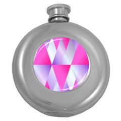 Gradient Geometric Shiny Light Round Hip Flask (5 Oz) by BangZart