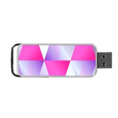 Gradient Geometric Shiny Light Portable Usb Flash (two Sides) by BangZart