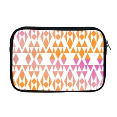 Geometric Abstract Orange Purple Apple Macbook Pro 17  Zipper Case by BangZart