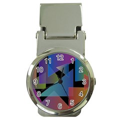 Triangle Gradient Abstract Geometry Money Clip Watches by BangZart