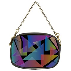 Triangle Gradient Abstract Geometry Chain Purses (one Side)  by BangZart