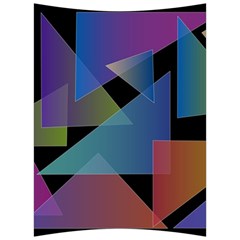 Triangle Gradient Abstract Geometry Back Support Cushion