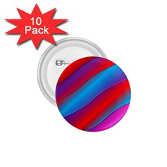 Diagonal Gradient Vivid Color 3d 1 75  Buttons (10 Pack) by BangZart