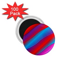 Diagonal Gradient Vivid Color 3d 1 75  Magnets (100 Pack)  by BangZart