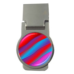 Diagonal Gradient Vivid Color 3d Money Clips (round)  by BangZart