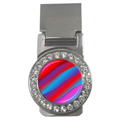 Diagonal Gradient Vivid Color 3d Money Clips (cz) 