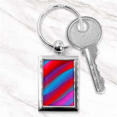 Diagonal Gradient Vivid Color 3d Key Chains (rectangle)  by BangZart