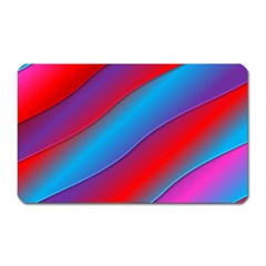 Diagonal Gradient Vivid Color 3d Magnet (rectangular) by BangZart