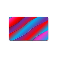 Diagonal Gradient Vivid Color 3d Magnet (name Card) by BangZart