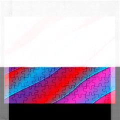 Diagonal Gradient Vivid Color 3d Rectangular Jigsaw Puzzl by BangZart