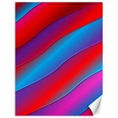 Diagonal Gradient Vivid Color 3d Canvas 12  X 16   by BangZart