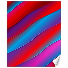 Diagonal Gradient Vivid Color 3d Canvas 16  X 20   by BangZart