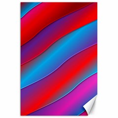 Diagonal Gradient Vivid Color 3d Canvas 20  X 30   by BangZart