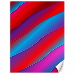 Diagonal Gradient Vivid Color 3d Canvas 36  X 48   by BangZart