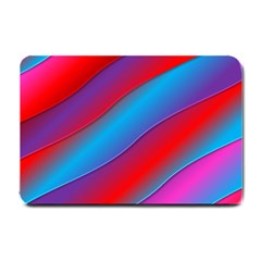 Diagonal Gradient Vivid Color 3d Small Doormat  by BangZart