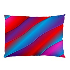 Diagonal Gradient Vivid Color 3d Pillow Case by BangZart