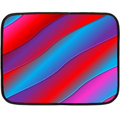 Diagonal Gradient Vivid Color 3d Double Sided Fleece Blanket (mini)  by BangZart