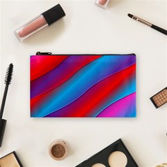 Diagonal Gradient Vivid Color 3d Cosmetic Bag (small)  by BangZart