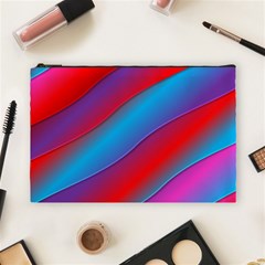 Diagonal Gradient Vivid Color 3d Cosmetic Bag (large)  by BangZart