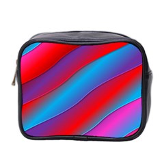 Diagonal Gradient Vivid Color 3d Mini Toiletries Bag 2-side by BangZart