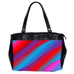 Diagonal Gradient Vivid Color 3d Office Handbags (2 Sides)  by BangZart