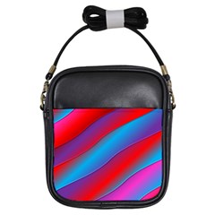 Diagonal Gradient Vivid Color 3d Girls Sling Bags by BangZart