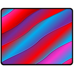 Diagonal Gradient Vivid Color 3d Fleece Blanket (medium)  by BangZart