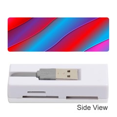 Diagonal Gradient Vivid Color 3d Memory Card Reader (stick)  by BangZart