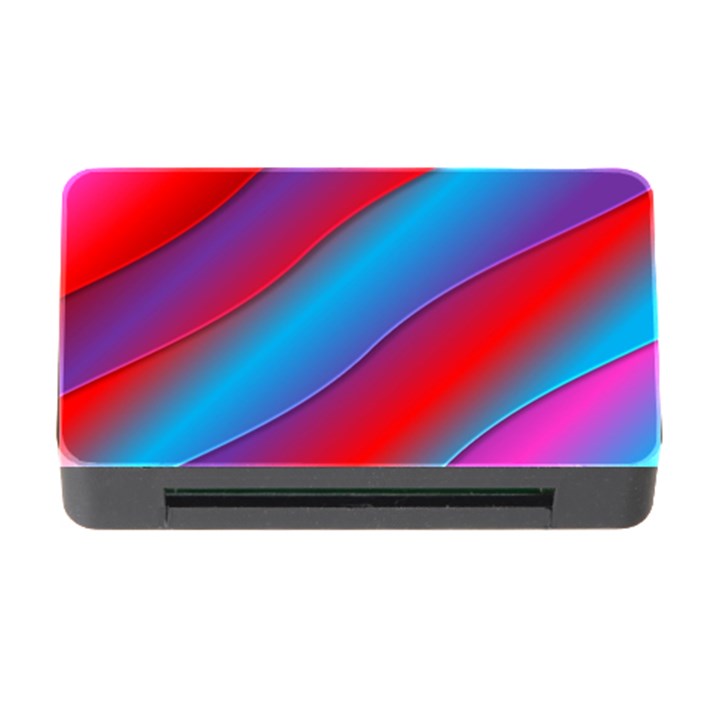 Diagonal Gradient Vivid Color 3d Memory Card Reader with CF