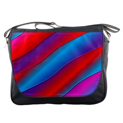 Diagonal Gradient Vivid Color 3d Messenger Bags by BangZart