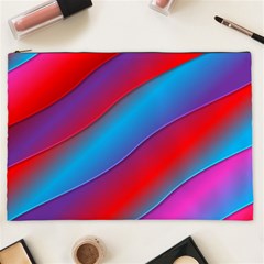 Diagonal Gradient Vivid Color 3d Cosmetic Bag (xxl)  by BangZart