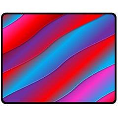 Diagonal Gradient Vivid Color 3d Double Sided Fleece Blanket (medium)  by BangZart