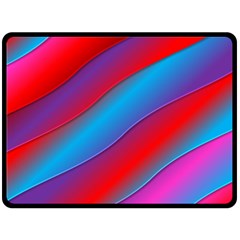 Diagonal Gradient Vivid Color 3d Double Sided Fleece Blanket (large)  by BangZart